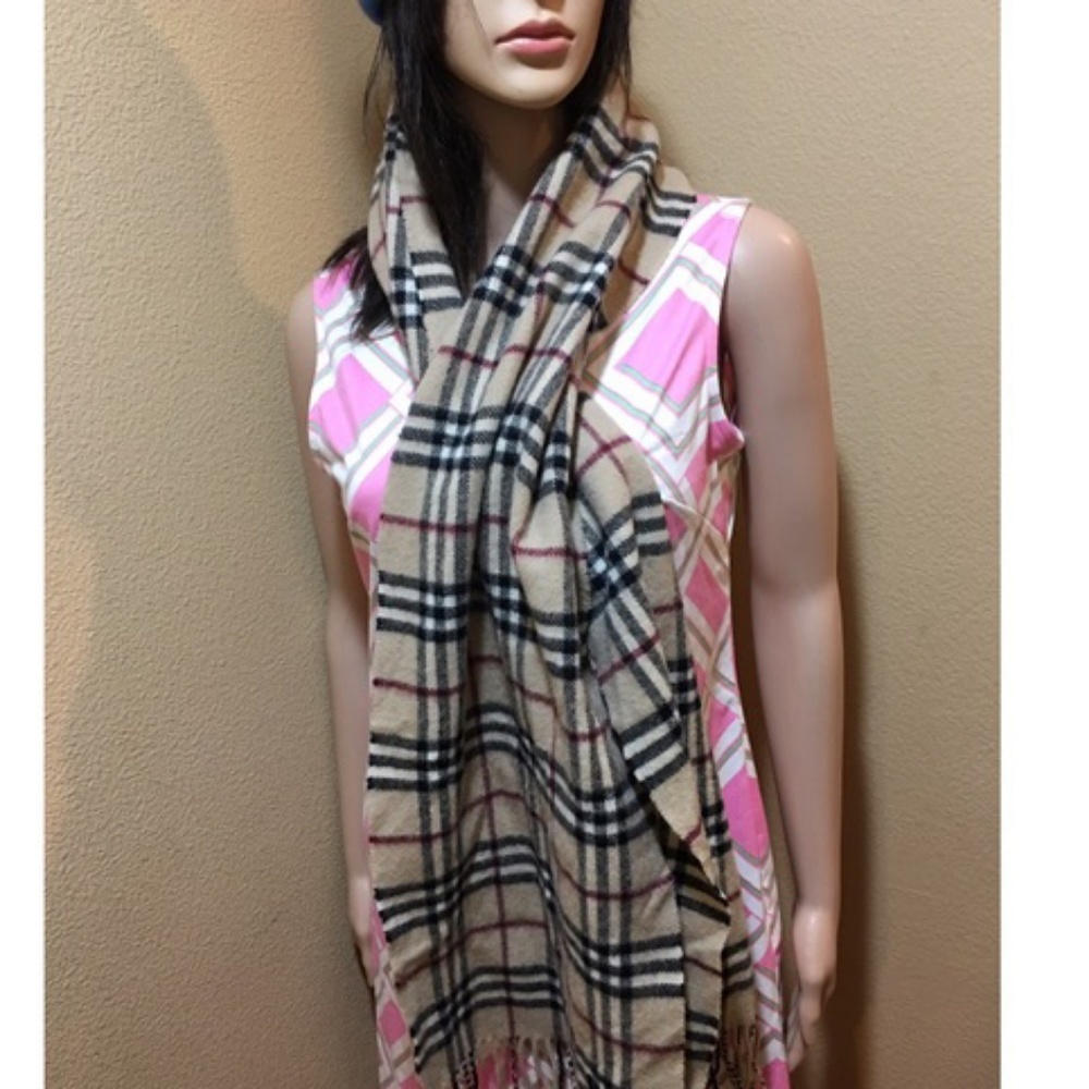 Genuine Burberry Wool Scarf  (Extra Long)